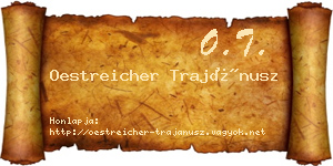 Oestreicher Trajánusz névjegykártya